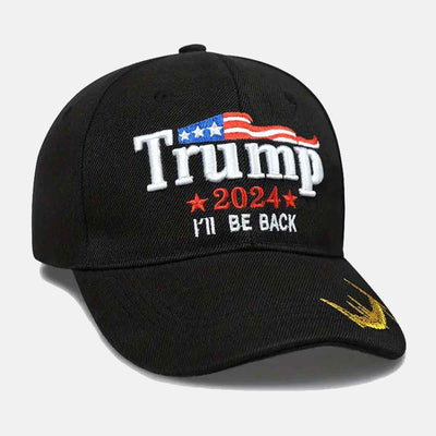 Trump 2024 Black Baseball Cap Patriot Apparel USA Hat