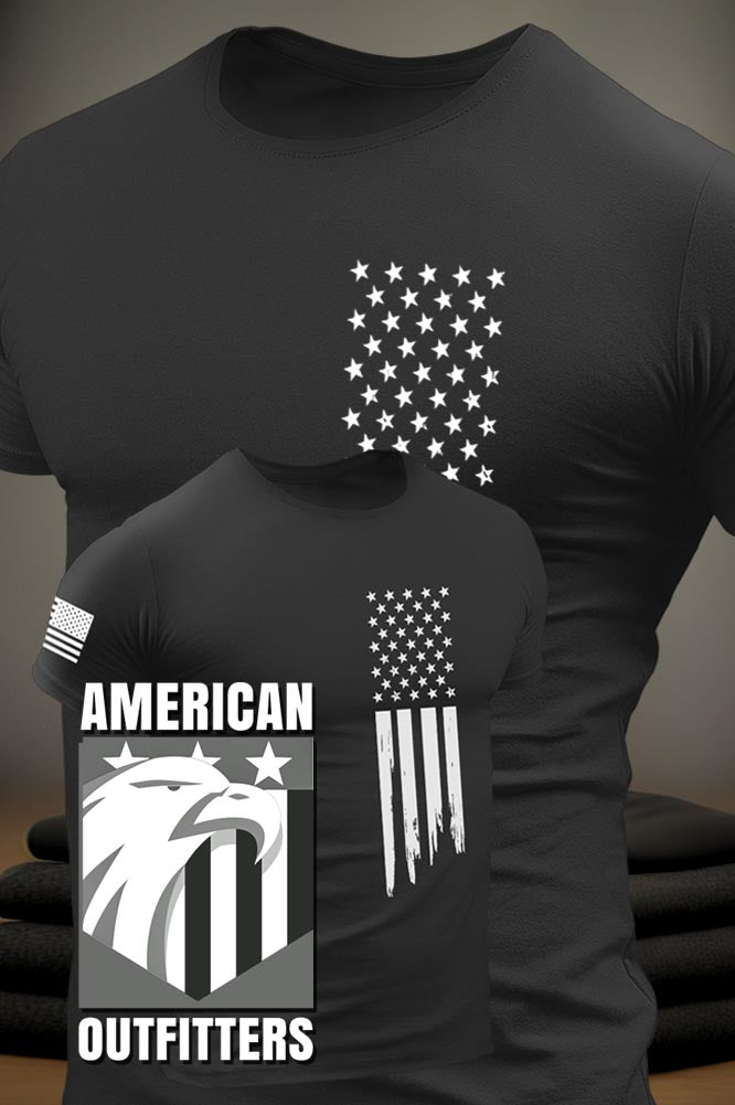 Patriot Apparel Comfortable Soft Cotton American Flag Black Tee Shirt. The American Clothing Company provides High quality printed tee shirts for American Patriots. Veteran Owned and operated... When you stand with us, together we can help keep our liberties secure and our nation free. Patriot Gear USA. #TogetherWeStand