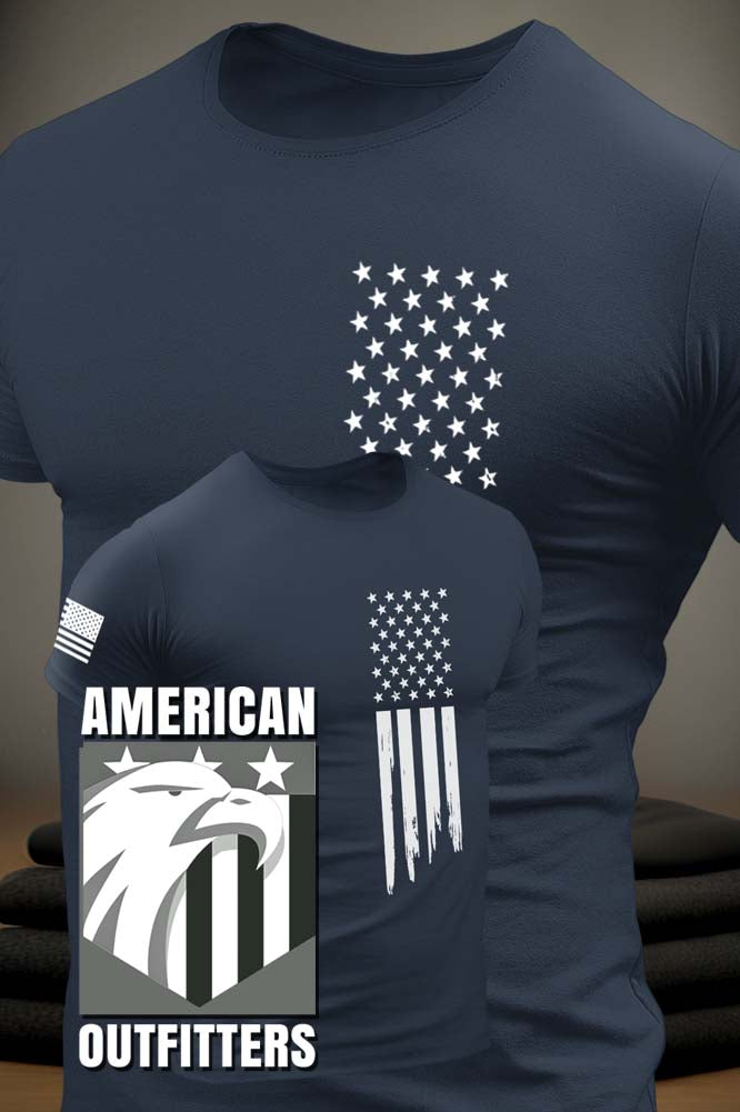 Patriot Apparel Comfortable Soft Cotton American Flag Blue Tee Shirt. The American Clothing Company provides High quality printed tee shirts for American Patriots. Veteran Owned and operated... When you stand with us, together we can help keep our liberties secure and our nation free. Patriot Gear USA. #TogetherWeStand