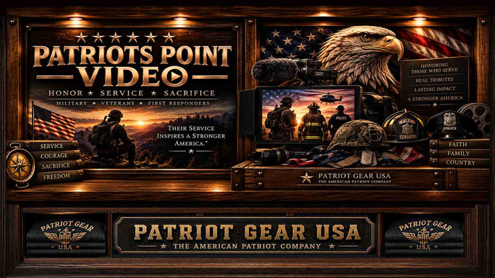 Patriots Point Video honoring America’s military, veterans, and first responders through patriotic video tributes by Patriot Gear USA.